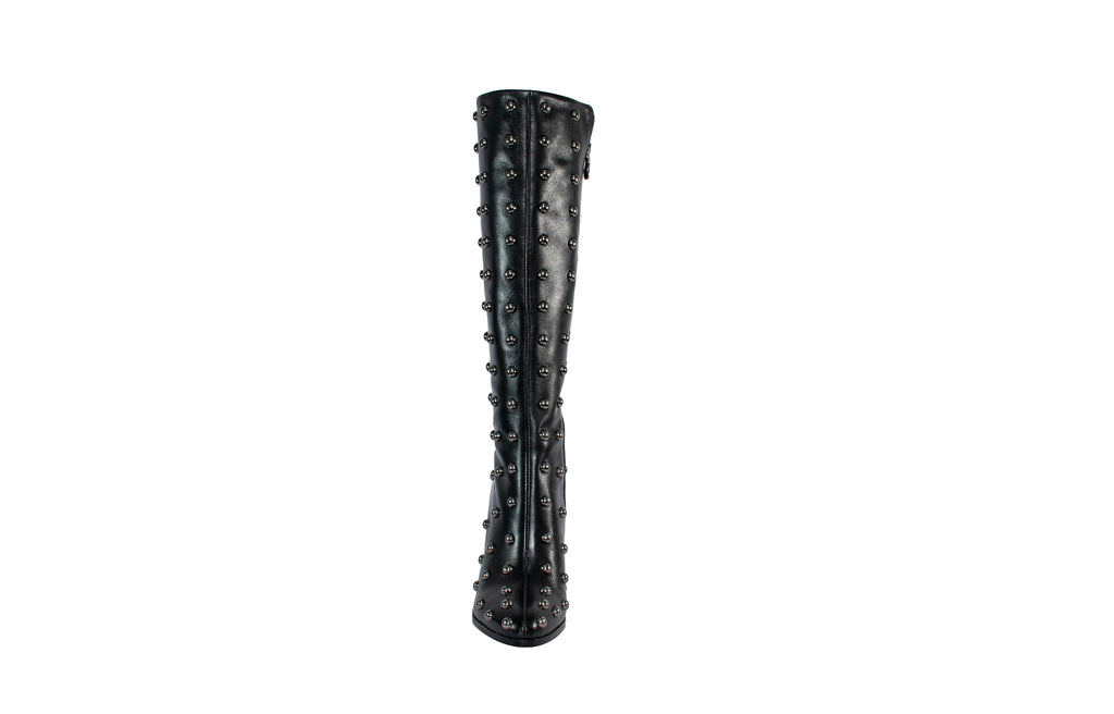 Botas Altas de Cuero Negro DISCO
