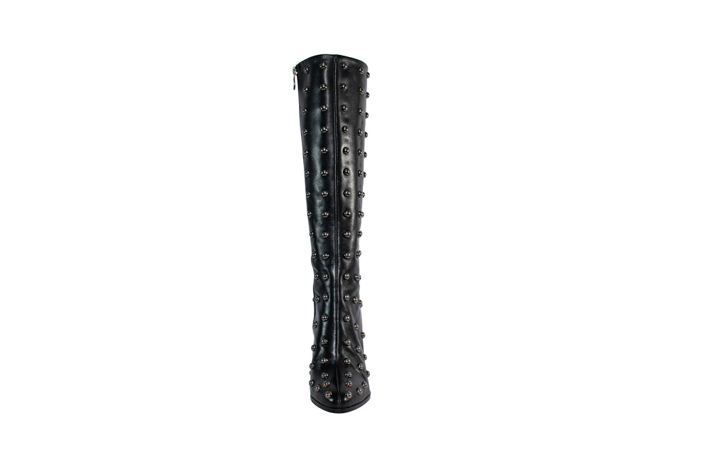 Botas Altas de Cuero Negro DISCO